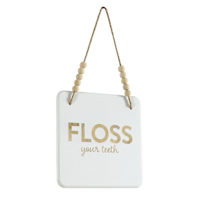 Floss Metal Wall Art, 8"