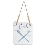 Bath Metal Wall Art, 8"