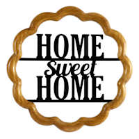 Wavy Home Sweet Home, 16"