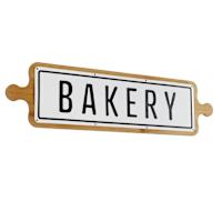 Bakery Wood & Metal Wall Art, 31x8