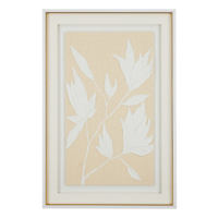 Glass Framed Floral Print Wall Art, 24x36