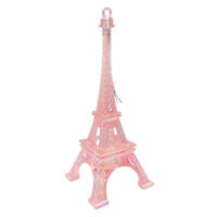 Pink Champagne Pink Eiffel Tower Ornament, 5.9"