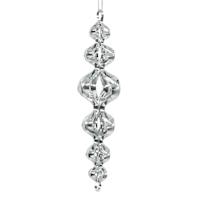 Arctic Wonderland Wavy Finial Ornament, 6.5"