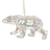 Arctic Wonderland Acrylic Bear Transparent Iris, 4.9"