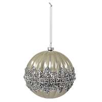 Arctic Wonderland Champagne Ornament, 3.94"