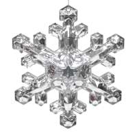 Oh Joy! Clear & Silver Gem Snowflake Ornament, 6.29"