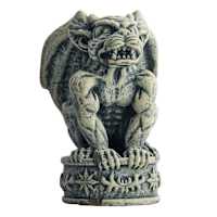 Midnight Shadows Fierce Cement Gargoyle, 4.2"