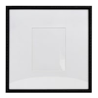 18" Black Matted to 8x10 Beaded Wall Frame