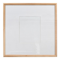 18" Natural Matted to 8x10 Beaded Frame