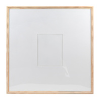 25" Black Matted to 8x10 Beaded Wall Frame