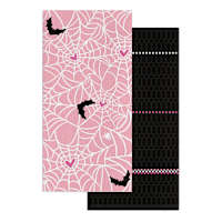 Set of 2 Pink Spider Web Kitchen Towels