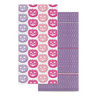 Set of 2 Pink Jack-o'-Lantern Kitchen Towels