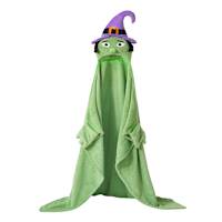 Halloween Witch Hooded Throw Blanket