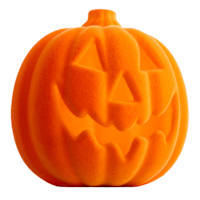 Hey Boo! Orange Flocked Pumpkin with Light, 5.5"