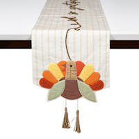Homespun Harvest Turkey with Legs Runner