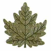 Homespun Harvest Leaf Fully Beaded Placemat