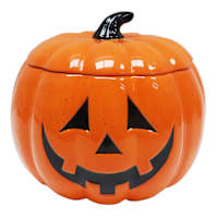 Happy Haunting Jack-o'-Lantern Cookie Jar