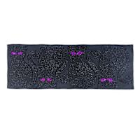 Spellbound Semi Beaded Black Cat Table Runner, 13x36