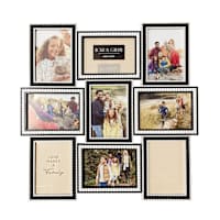9-Opening Beaded Collage Wall Frame, 22"