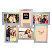 6-Opening Hologrpahic Collage Wall Frame, 17x12