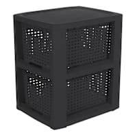 2-Layer Woven Drawer Set, Black