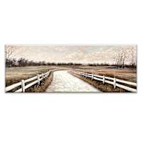 Enhanced Country Road Canvas Wall Art, 24x60
