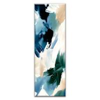 Blue & Green Abstract Canvas Wall Art, 72x24