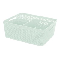 Set of 5 Mint Storage Basket, 31.3l/4l/11.5l