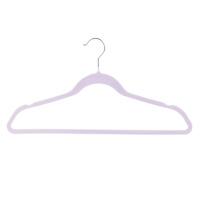 50-Pack Flocked Suit Hanger, Lavender