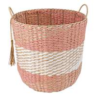 Cattail & Paper Storage Basket, Large