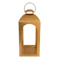Gold Metal Lantern, 21"