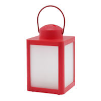 Red Plastic Lantern, 6.7"
