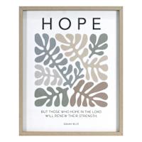 Glass Framed Hope Print Wall Art, 16x20
