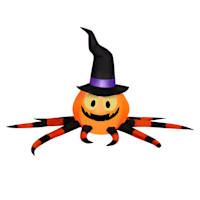 Orange Spider Inflatable, 5'