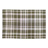 Green Plaid Layering Mat, 24x36