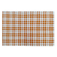 Orange Plaid Layering Mat, 24x36