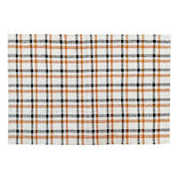 Orange & Black Windowpane Layering Mat, 24x36