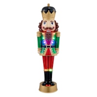 LED Cute Nutcracker with Sound, 14"