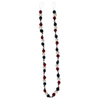 Red, White & Green Felt Garland, 72"