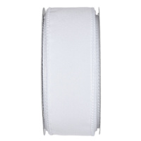 1.5" White Velvet Ribbon, 10yd