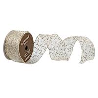 2.5" Gold Dot Ribbon, 10yd