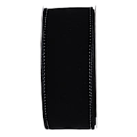 1.5" Black Velvet Ribbon, 10yd