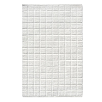 Ivory Boxed Grid Accent Rug, 3x5