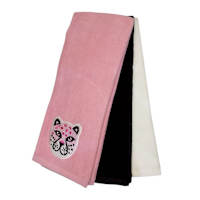 3-Pack Pink Leopard Hand Towel Set