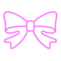 Pink Bow Neon LED Sign