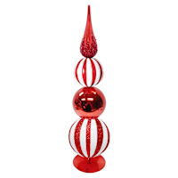 Peppermint Finial Decor, 22"