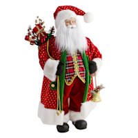 Porcelain Santa Head with Bell, 36"