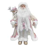Porcelain Head Santa with Sack, 18"