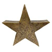 22Inch Antique Brass Embossed Star Back Open