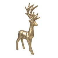 Gold Paper Mache Deer, 16.5"